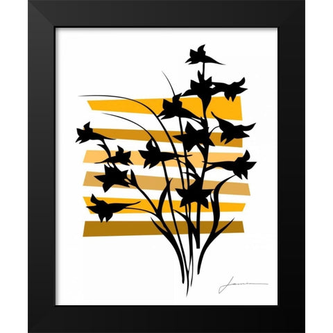 Color Shade I Black Modern Wood Framed Art Print by Burghardt, James