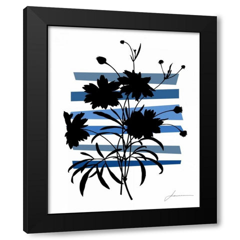 Color Shade III Black Modern Wood Framed Art Print with Double Matting by Burghardt, James