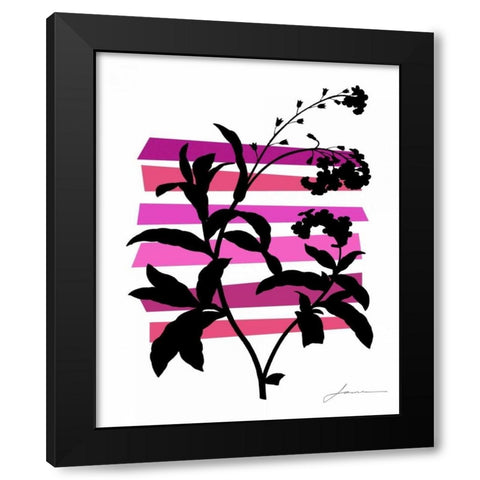 Color Shade V Black Modern Wood Framed Art Print with Double Matting by Burghardt, James