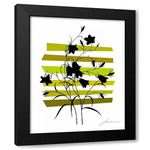 Color Shade VI Black Modern Wood Framed Art Print with Double Matting by Burghardt, James
