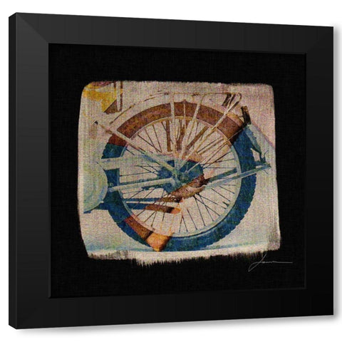 RPM Tiles I Black Modern Wood Framed Art Print by Burghardt, James