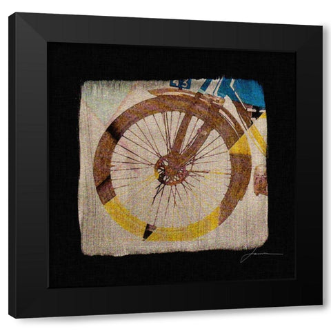 RPM Tiles III Black Modern Wood Framed Art Print by Burghardt, James