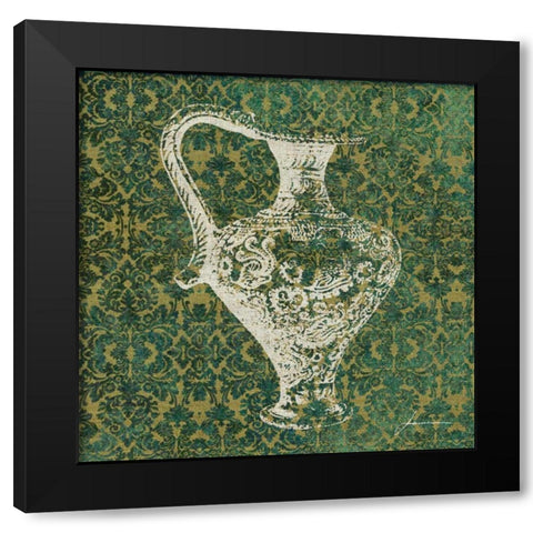Patterned Bottles III Black Modern Wood Framed Art Print with Double Matting by Burghardt, James