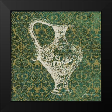 Patterned Bottles III Black Modern Wood Framed Art Print by Burghardt, James