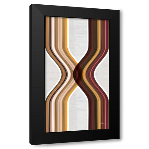 Modern Dance II Black Modern Wood Framed Art Print with Double Matting by Burghardt, James