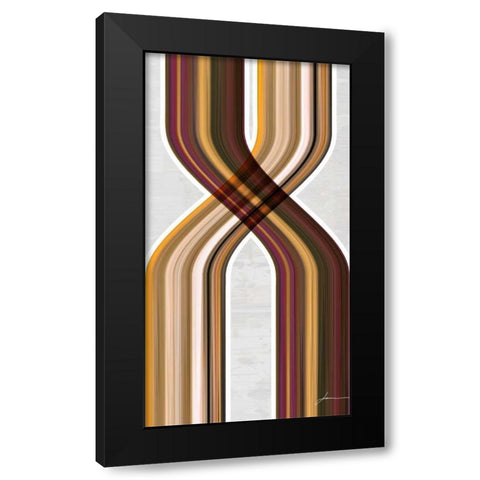 Modern Dance III Black Modern Wood Framed Art Print with Double Matting by Burghardt, James