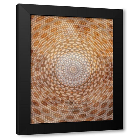 Doma II Black Modern Wood Framed Art Print with Double Matting by Burghardt, James