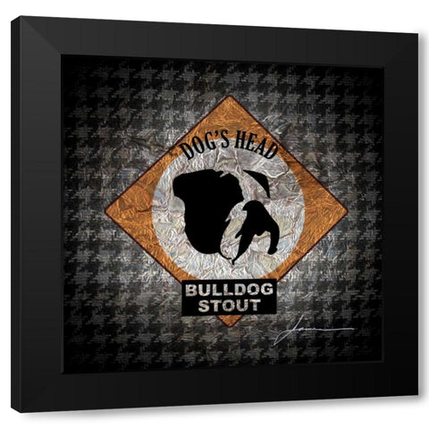 Hounds Tooth I Black Modern Wood Framed Art Print by Burghardt, James