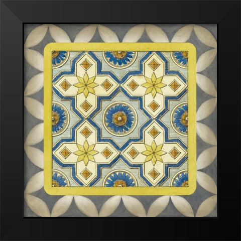 Classic Tile I Black Modern Wood Framed Art Print by Vision Studio