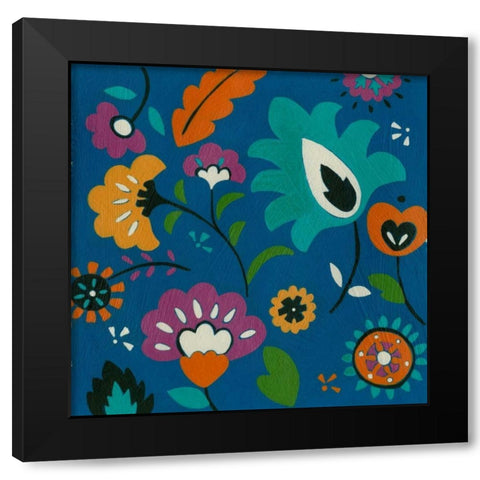 Calliope I Black Modern Wood Framed Art Print with Double Matting by Zarris, Chariklia