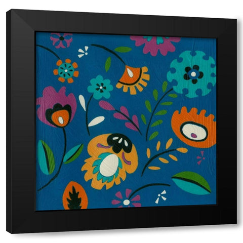 Calliope III Black Modern Wood Framed Art Print by Zarris, Chariklia