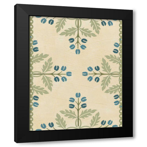 Cottage Vignette II Black Modern Wood Framed Art Print with Double Matting by Vess, June Erica