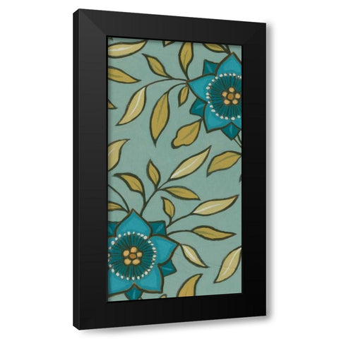 Cottage Panels V Black Modern Wood Framed Art Print with Double Matting by Vess, June Erica