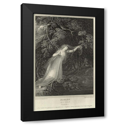 Hamlet Black Modern Wood Framed Art Print by Unknown