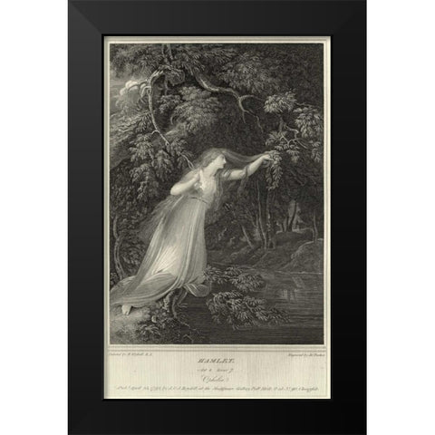 Hamlet Black Modern Wood Framed Art Print by Unknown