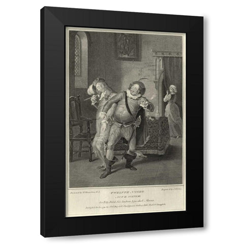 Twelth Night Black Modern Wood Framed Art Print by Unknown