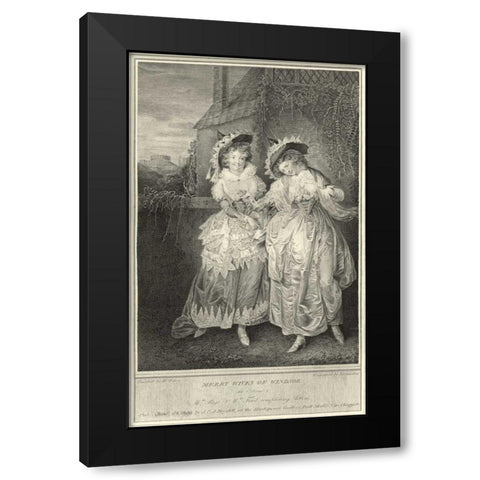 The Merry Wives of Windsor Black Modern Wood Framed Art Print with Double Matting by Unknown