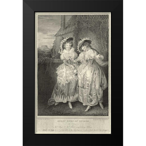 The Merry Wives of Windsor Black Modern Wood Framed Art Print by Unknown