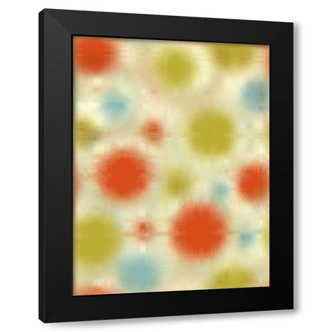 Pixilated Burst III Black Modern Wood Framed Art Print with Double Matting by Mountain, Ricki