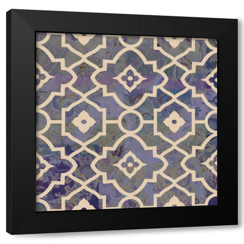 Morocco Tile III Black Modern Wood Framed Art Print with Double Matting by Mountain, Ricki