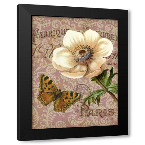 Memories of Paris III Black Modern Wood Framed Art Print by White, Abby