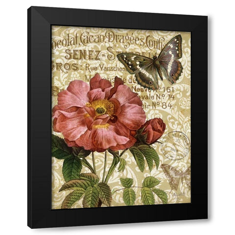 Memories of Paris IV Black Modern Wood Framed Art Print with Double Matting by White, Abby