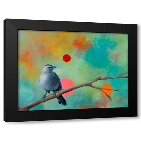 Mysteries of the Universe X Black Modern Wood Framed Art Print by Evans, Bridget G.