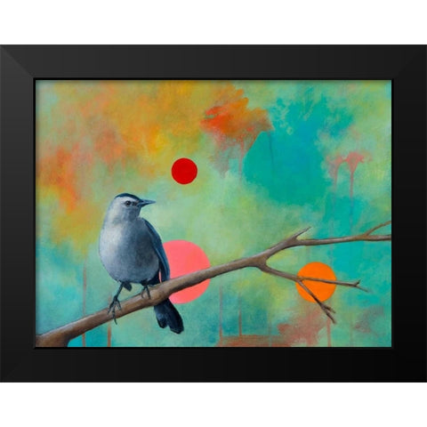 Mysteries of the Universe X Black Modern Wood Framed Art Print by Evans, Bridget G.