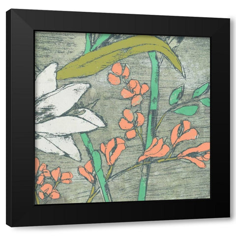 Tropicana I Black Modern Wood Framed Art Print by Goldberger, Jennifer