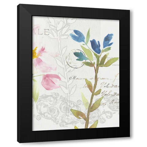 Romantic Watercolor III Black Modern Wood Framed Art Print with Double Matting by Mosley, Kiana
