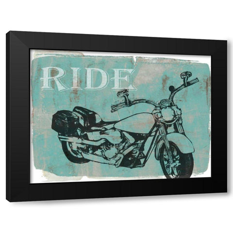 Motorcycle Ride I Black Modern Wood Framed Art Print with Double Matting by Goldberger, Jennifer