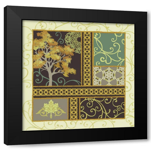 Maple Stories II Black Modern Wood Framed Art Print with Double Matting by Hoffman, Katia