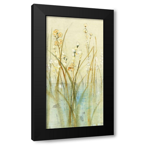 Non-Embellished Pond Edge I (JR) Black Modern Wood Framed Art Print with Double Matting by OToole, Tim