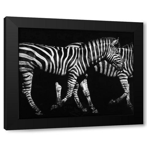 Op Art Black Modern Wood Framed Art Print by Chapman, Julie