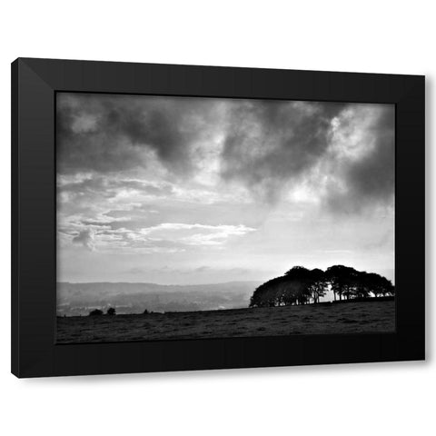 Storm Clouds Black Modern Wood Framed Art Print by Henson, Martin