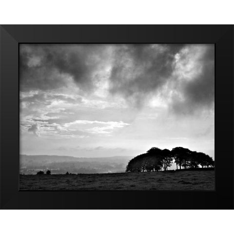 Storm Clouds Black Modern Wood Framed Art Print by Henson, Martin