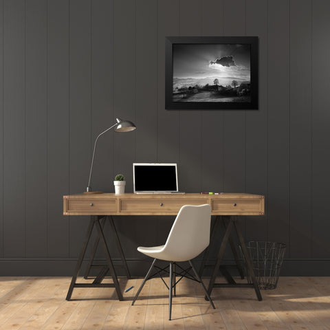 Light from Behind Black Modern Wood Framed Art Print by Henson, Martin