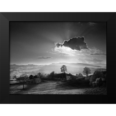 Light from Behind Black Modern Wood Framed Art Print by Henson, Martin