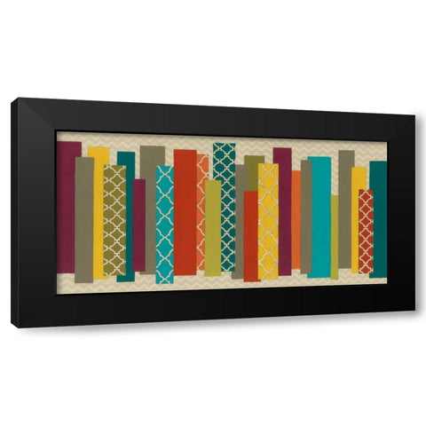 Patternscape I Black Modern Wood Framed Art Print by Vess, June Erica