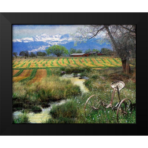 Idyllic Farm I Black Modern Wood Framed Art Print by Vest, Chris
