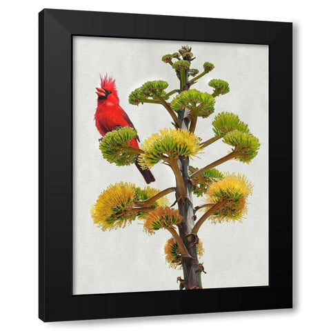 Avian Tropics I Black Modern Wood Framed Art Print by Vest, Chris