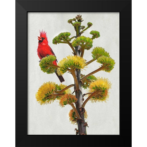 Avian Tropics I Black Modern Wood Framed Art Print by Vest, Chris