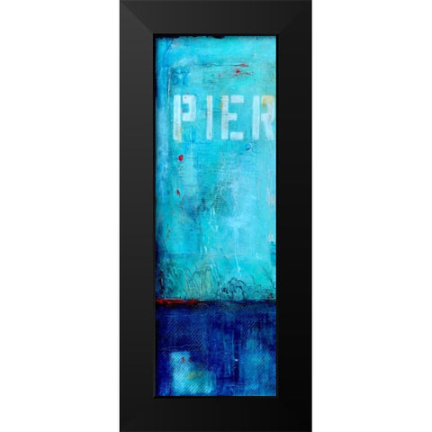Pier 34 I Black Modern Wood Framed Art Print by Ashley, Erin