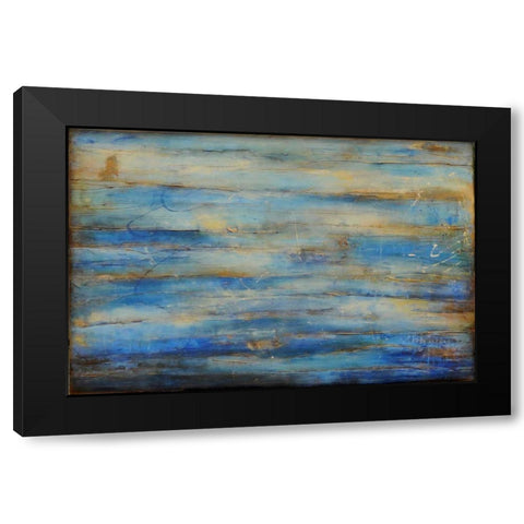 Blue Bay Jazz Black Modern Wood Framed Art Print with Double Matting by Ashley, Erin