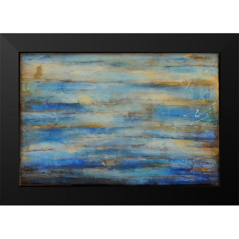 Blue Bay Jazz Black Modern Wood Framed Art Print by Ashley, Erin