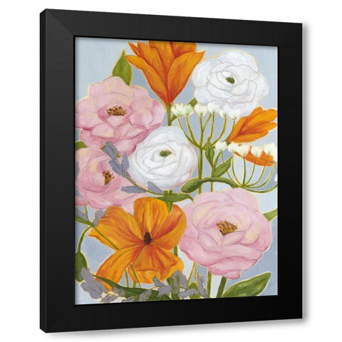 Morning Bouquet I Black Modern Wood Framed Art Print by Popp, Grace
