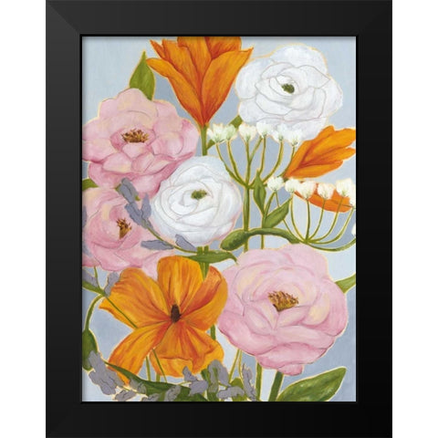 Morning Bouquet I Black Modern Wood Framed Art Print by Popp, Grace