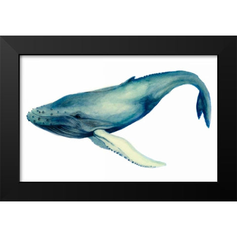 The Whales Song I Black Modern Wood Framed Art Print by Popp, Grace