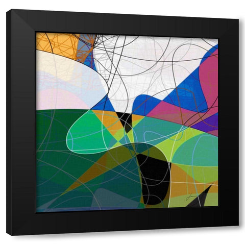 Entangled I Black Modern Wood Framed Art Print with Double Matting by Burghardt, James