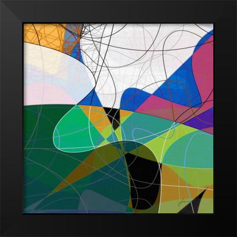 Entangled I Black Modern Wood Framed Art Print by Burghardt, James